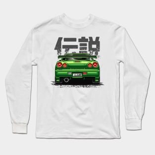 Monster Skyline GTR R34 (Envy Green) Long Sleeve T-Shirt